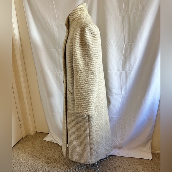 Charter Club Irish Tweed LONG Wool Coat Made in Ireland UK 14 (USA 12) - Picture 7 of 15